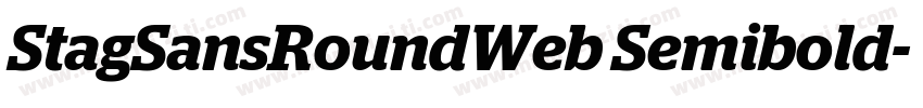 StagSansRoundWeb Semibold字体转换